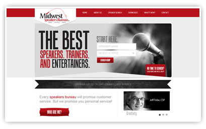Midwest Speakers Bureau Website